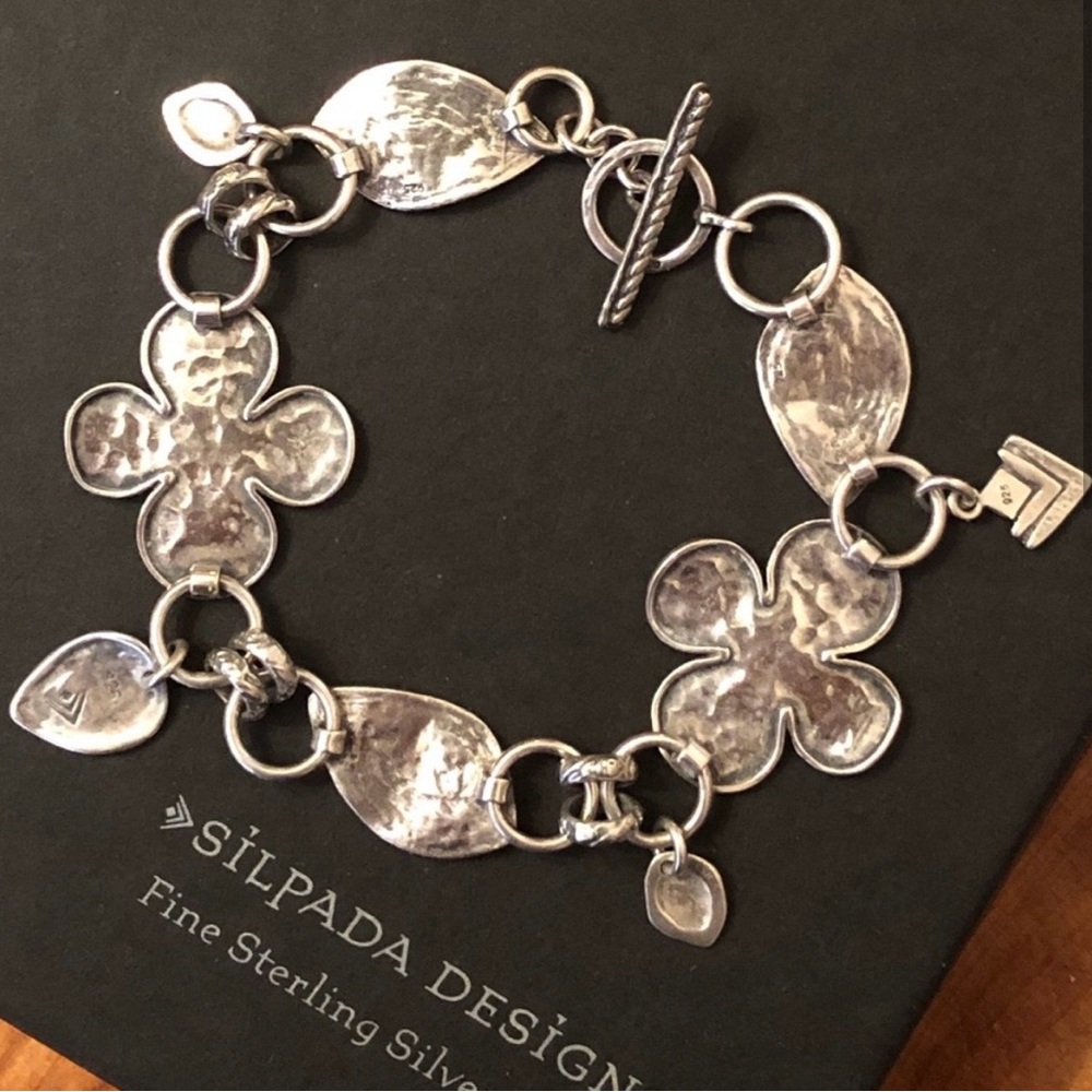 Vintage Silpada Sterling Silver Clover Leaf
Bracelet